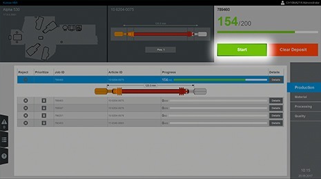 Komax HMI – Simple, error-free operation