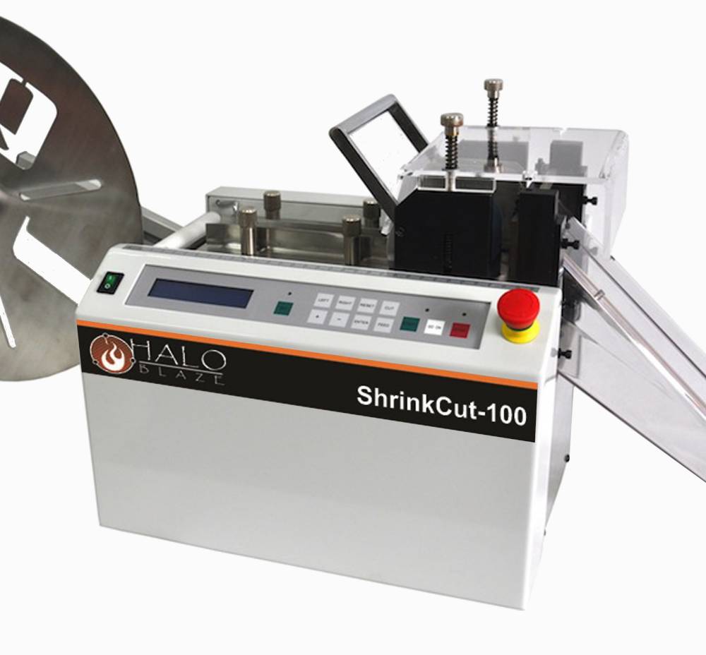Wire cable Heat shrink tube sleeving Electric cutting machine -Haloblaze Shrink Cut-100